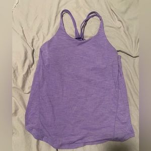 Lululemon light purple 2 in 1 tank size 8